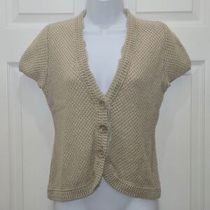 Classiques Entier / Women's Short Sleeve Knitted Cardigan / Size S